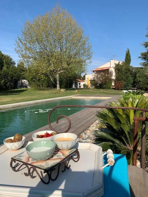 Villa Petit Mas Calme Typique Du Sud ! à Valergues Extérieur photo